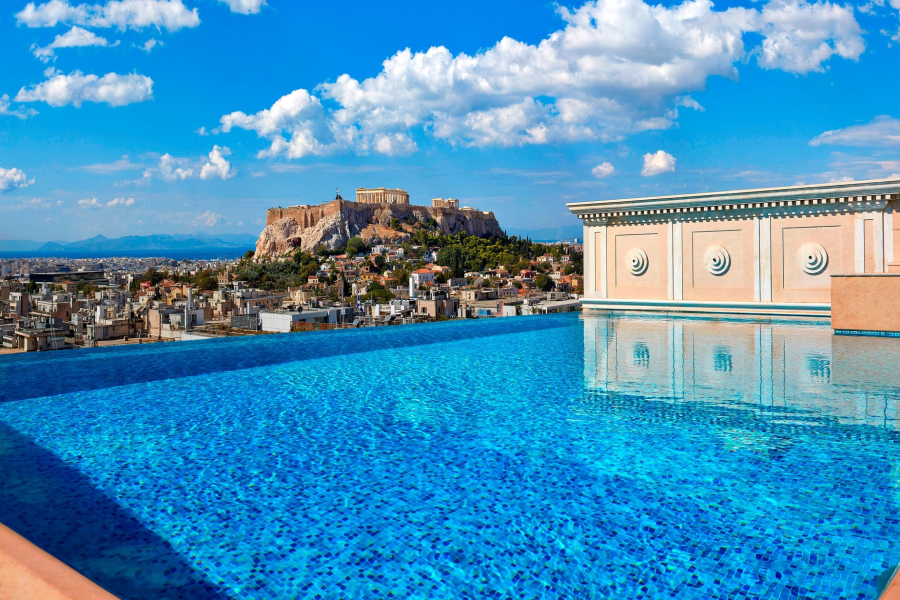 best hotel views in athens greece