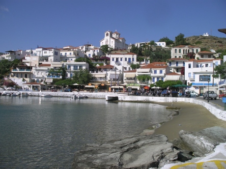 The island of Andros in the Cyclades has fast ferries from Rafina. There are some good beaches and the main town has two interesting museums.