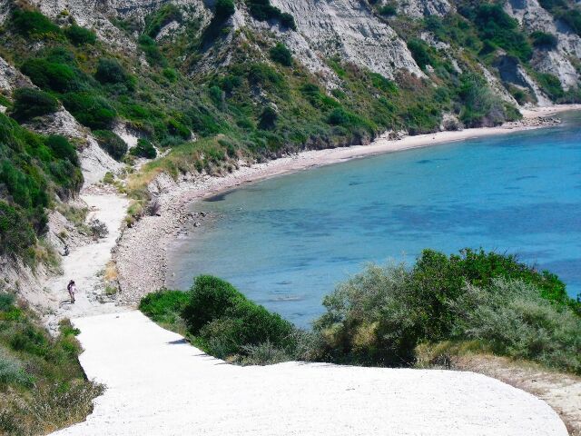 The Corfu Trail runs from the southernmost point of Corfu at Cape Asprokavos and winds for 220km (137 miles) to the northernmost point near Andinioti Lagoon.