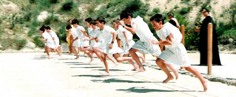  The Nemean Games, like the Olympic Games, take place every four years but, unlike the Olympics, anyone can apply to take part and run in the original stadium.