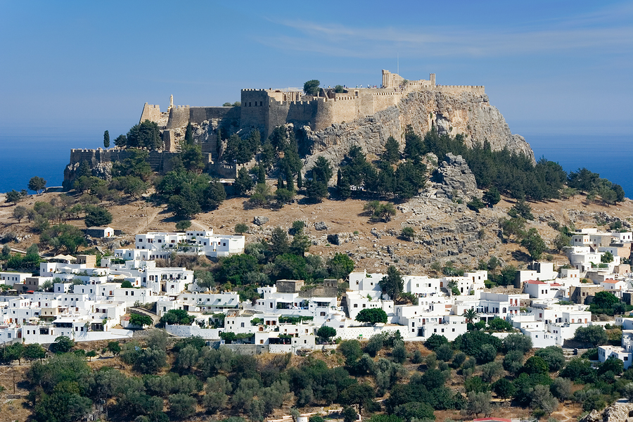 The Town of Lindos on Rhodes