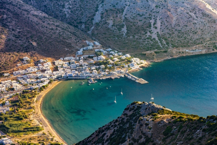 Sifnos is one of the smaller islands in the Cyclades group in the Aegean Sea.