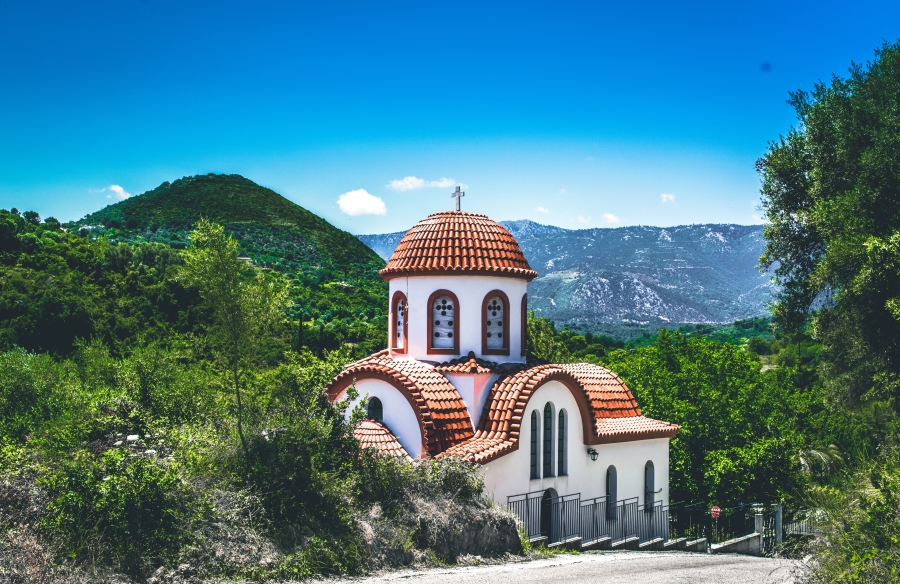 Church in Kymi on Evia