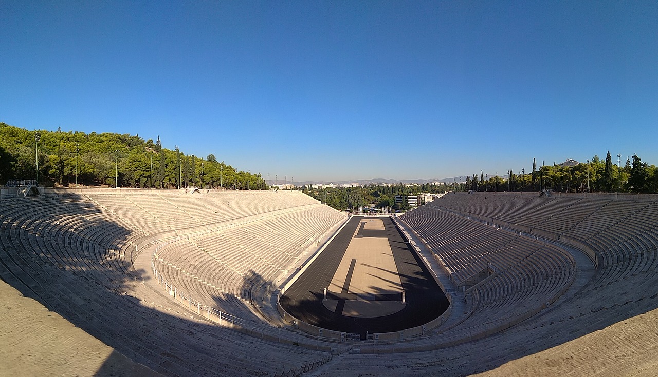 The 1896 Olympic Stadium in Athens